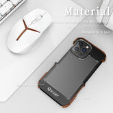 R-JUST Ironwood Generation Metall + Holz-Telefonhülle, für iPhone 14, für iPhone 14 Plus, für iPhone 14 Pro, für iPhone 14 Pro Max